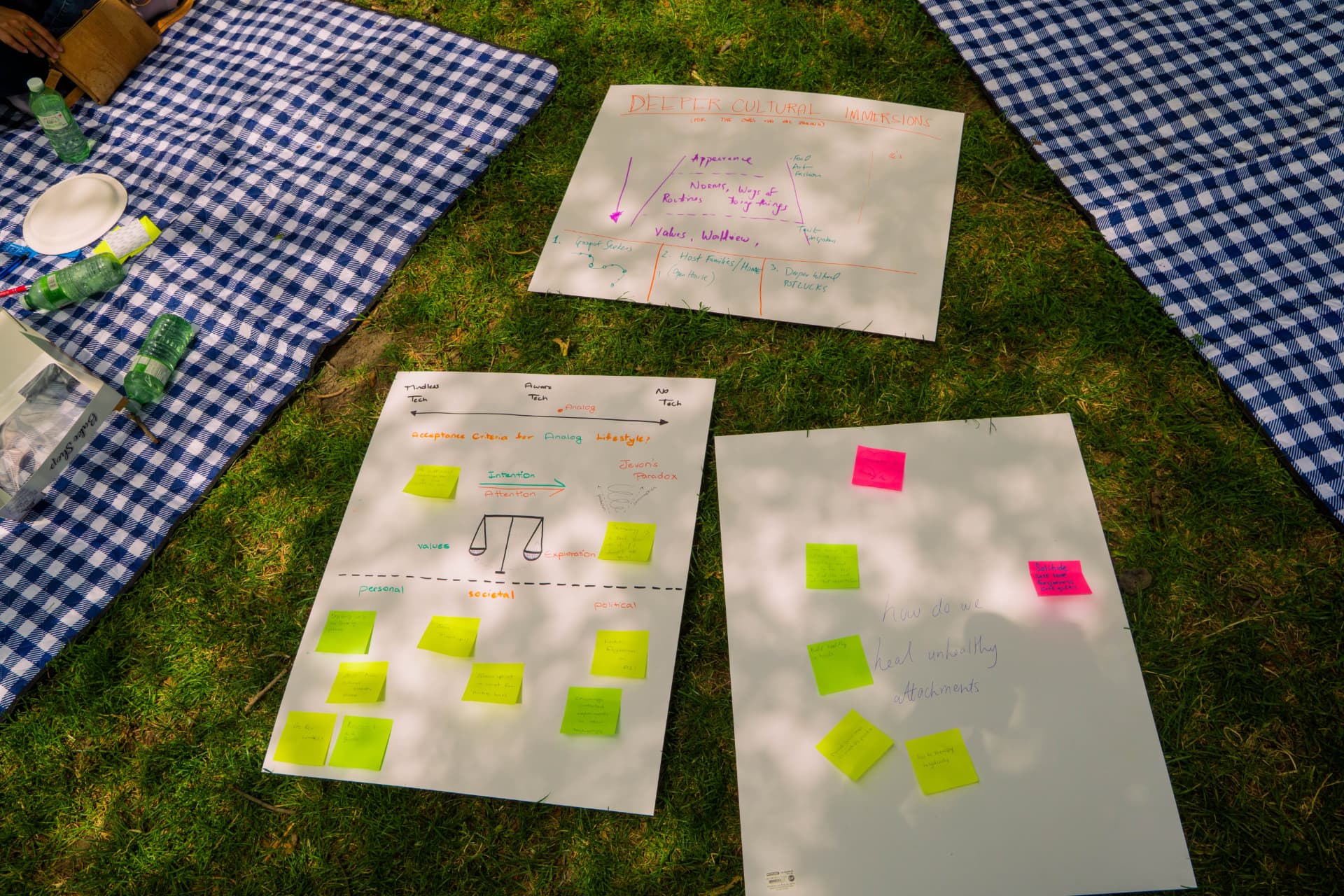 Posters capturing what we discussed and developed